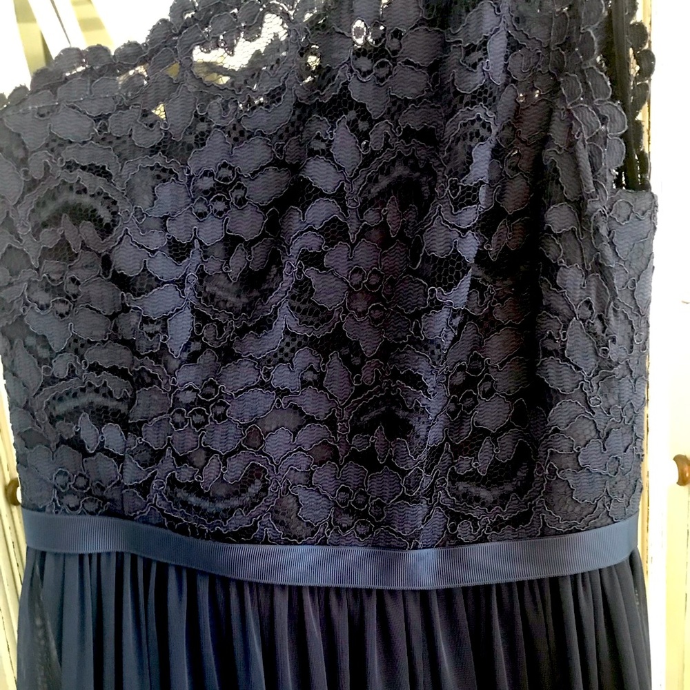 Beautiful David’s Bridal - Royal blue long cocktail dress.  Excellent condition
